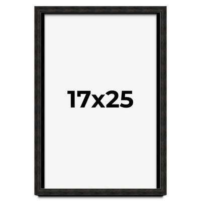 17x25 Shadow Box Black Rustic Barnwood Display Frame | 1.125 Inch