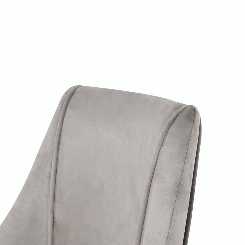 Modern Light Luxury Dining Chairs with Metal Legs-Set of 4
