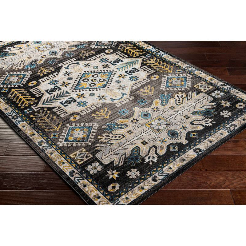 Livabliss Pamna Machine Washable Updated Traditional Area Rug