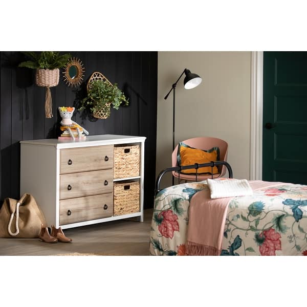 South Shore Cotton Candy 3-Drawer Dresser with Baskets - Bed Bath & Beyond  - 32834693