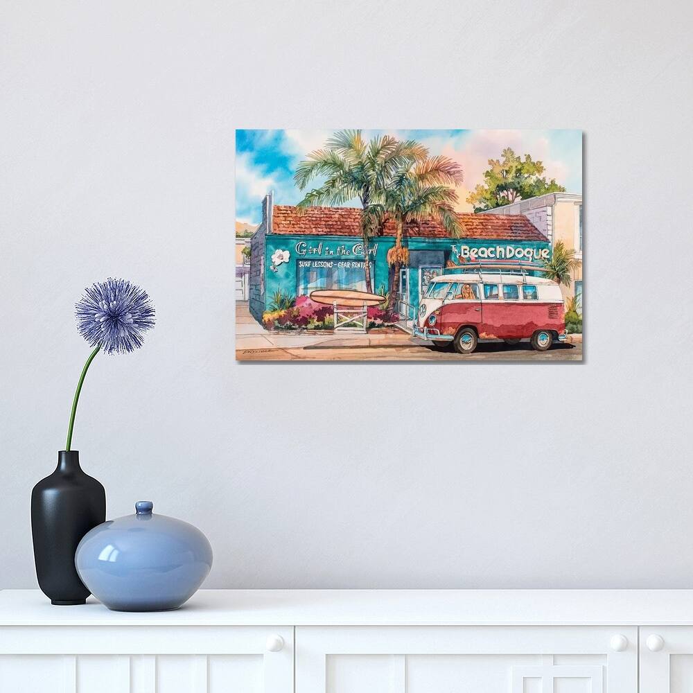 iCanvas "Surfer Girl" by Bill Drysdale Canvas Print