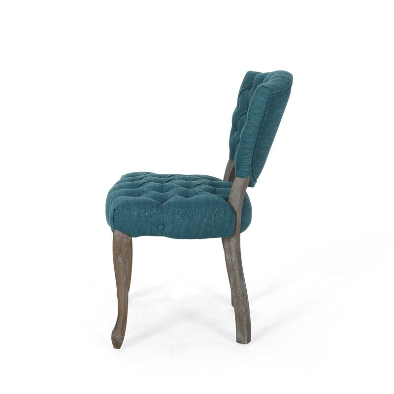 Crosswind Diamond Stitch Fabric Dining Chair by Christopher Knight Home