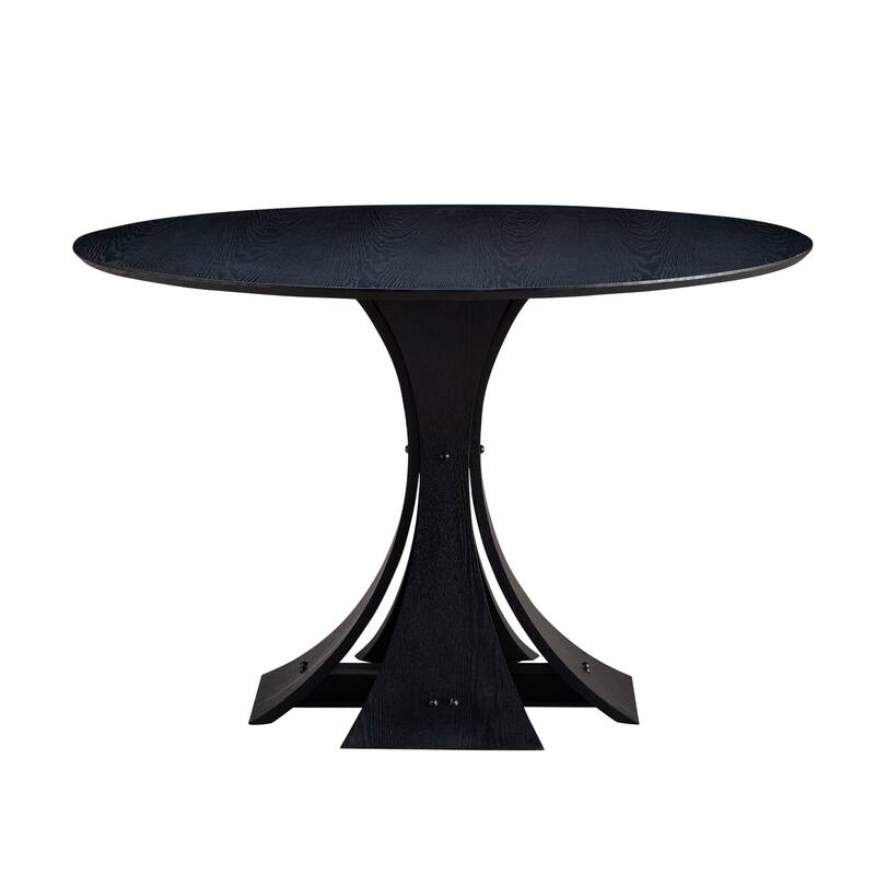 47.24" Round Modern MDF Dining Table for Kitchen