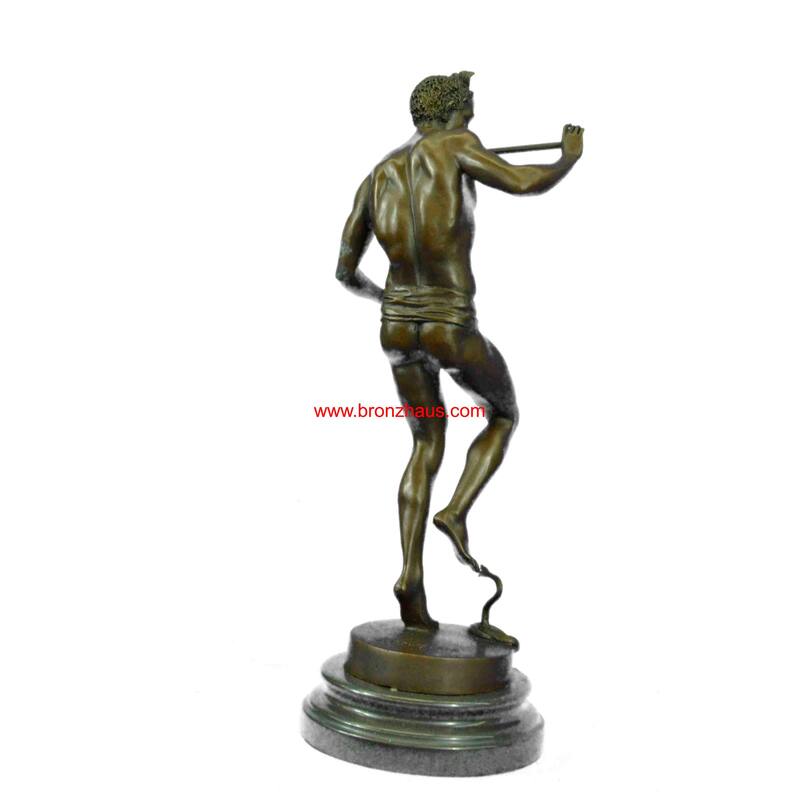 Handcrafted Large Snake Charmer Bronze Sculpture Hot Cast Classic Artwork