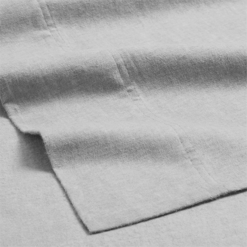 Superior Melange Flannel Cotton Pillowcases, Set of 2