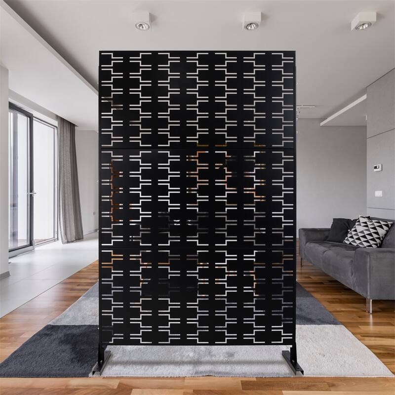 Outdoor & Indoor Freestanding Privacy Screen Privacy Screen 76"H×48"W