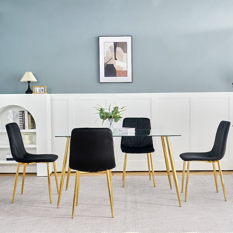 Dining Chairs Set of 4, Kitchen Pink Cushion Seats Living Room Side Chairs, Weddings Reception Chairs, Nail Chairs Women