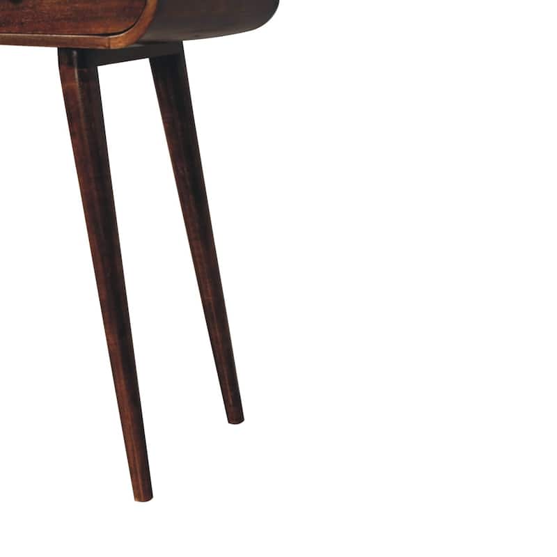 Artisan Furniture Solid Wood California Walnut Curved Edge Console Table