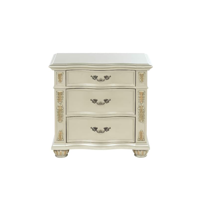 Lyon 3-Drawer 33 in. W Nightstand