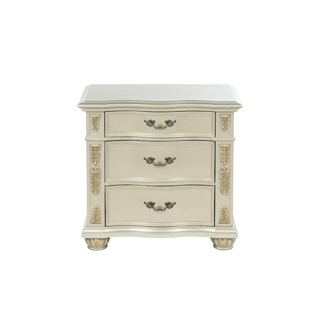 Lyon 3-Drawer 33 in. W Nightstand