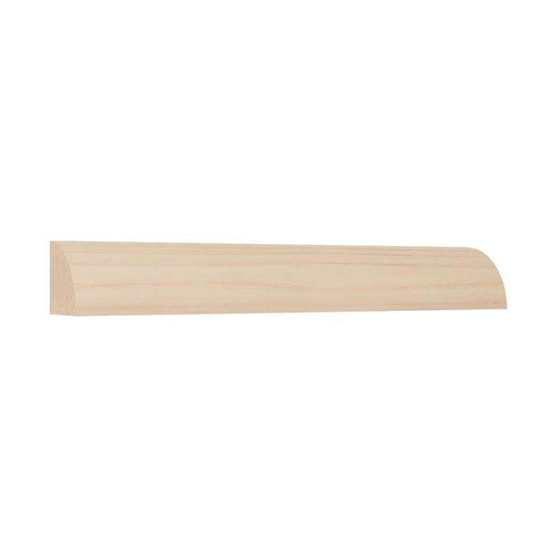 WM103: 1-1/16-in D x 1-1/16-in W x 96-in L Americraft Finger-Joint Pine Quarter Round Moulding