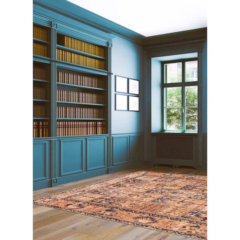 ECARPETGALLERY Hand-knotted Antalya Vintage Copper Wool Rug - 6'11 x 9'5