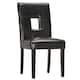 Option Black Faux Leather