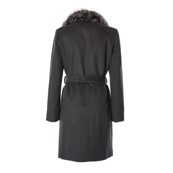 womens white wrap coat