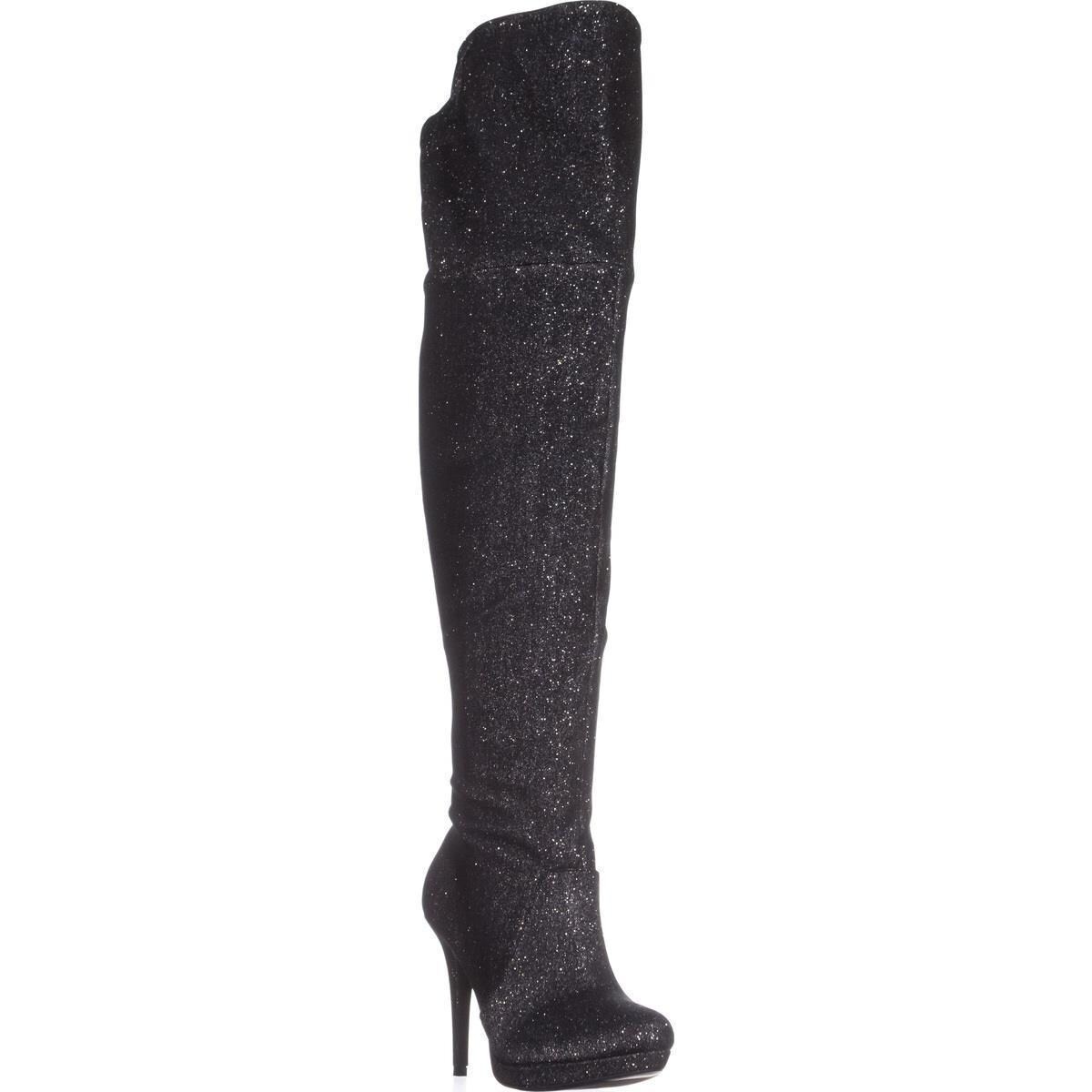 wide calf silver boots