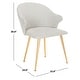 preview thumbnail 4 of 8, SAFAVIEH Couture Edmond Arm Chair - 23" x 24" x 30"
