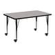 preview thumbnail 1 of 3, Mobile 30"W x 48"L Rectangular HP Laminate Adjustable Activity Table