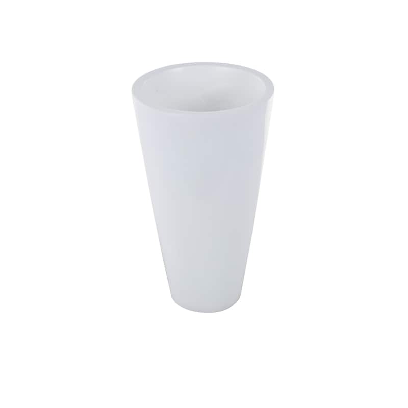 Fiberglass Minimalistic Decorative Vase - White - Roche River Decor