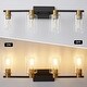 preview thumbnail 6 of 6, Bathroom Vanity Lights 4 Lights Wall Mounted Mirror Wall Lights with Glass Cover