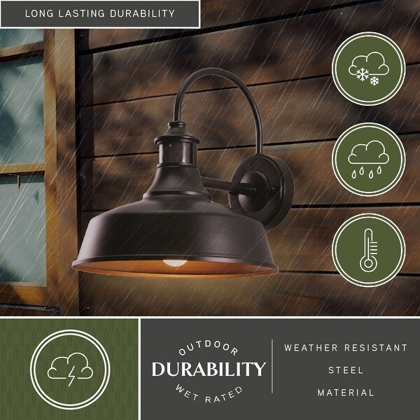 Dorado Bronze Motion Sensor Dusk to Dawn Farmhouse Barn Dark Sky Outdoor Wall Light On Sale Bed Bath Beyond 20876962