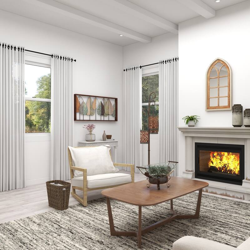 Clear Tempered Glass Kitchen Serving Bowl with Brown Metal Scroll Base