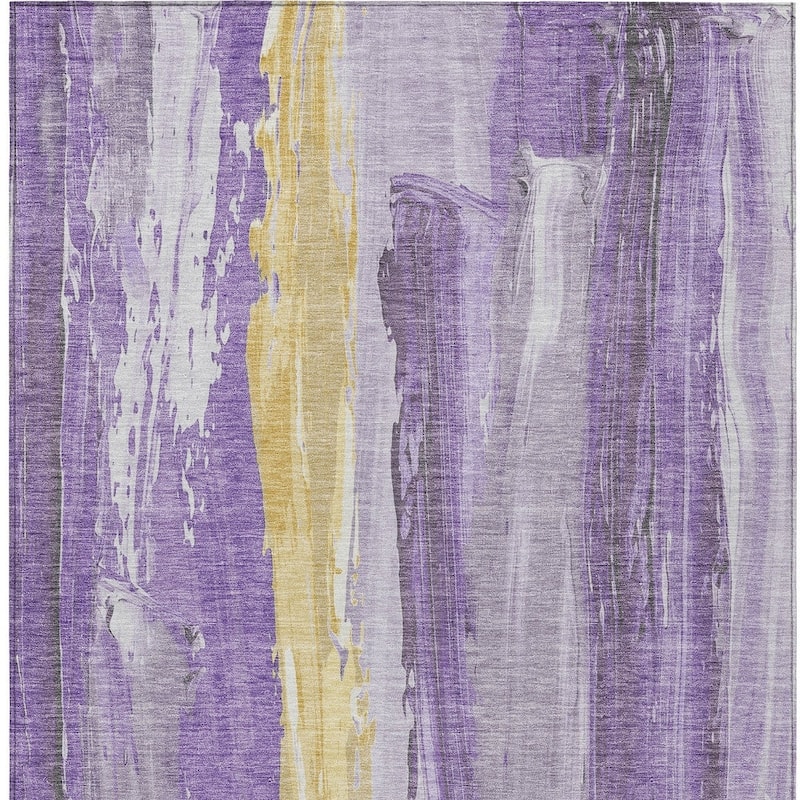 HomeRoots Abstract Transitional Rectangle Outdoor Rug