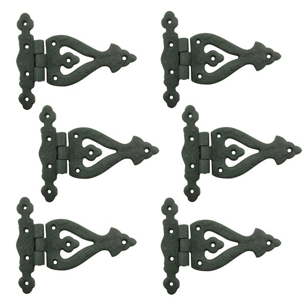 Shop 5 Inch Black Wrought Iron Door Hinge RSF Finish Barn ...
