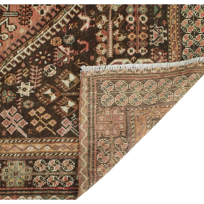 Fine Vintage Distressed Keltoum Rust/Brown Rug - 6'6" x 9'3"