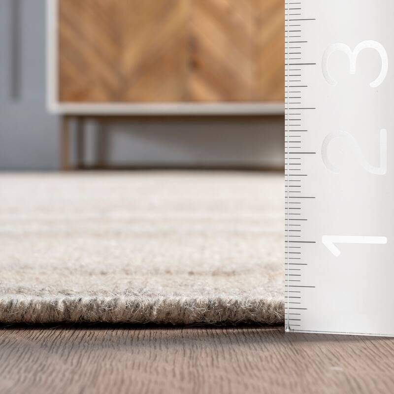 Marble Striped Wool-Blend Area Rug