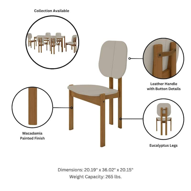 Manhattan Comfort Mid-Century Modern Gales Dining Chair
