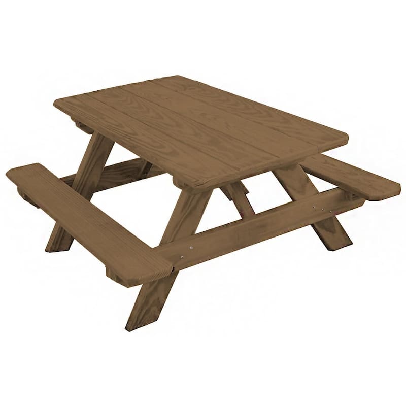 Pressure Treated Pine Kid's Picnic Table - Mushroom Stain