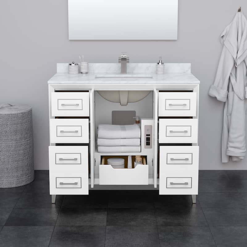 Marlena 42-inch Single Vanity, Quartz Top