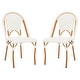 preview thumbnail 15 of 16, SAFAVIEH California Outdoor Side Chair Set of 2 (Fully Assembled) - 20 in. W x 22 in. D x 35 in. H