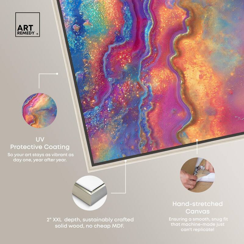 Glittering Spectrum II Canvas by Art Remedy