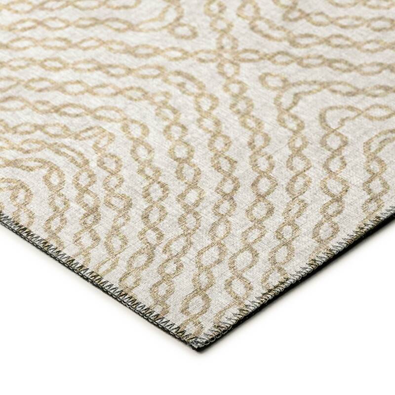 Indoor/ Outdoor Addison Bravado Link Washable Area Rug