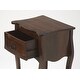 preview thumbnail 2 of 0, Rochelle Antique Walnut 1 Drawer Nightstand