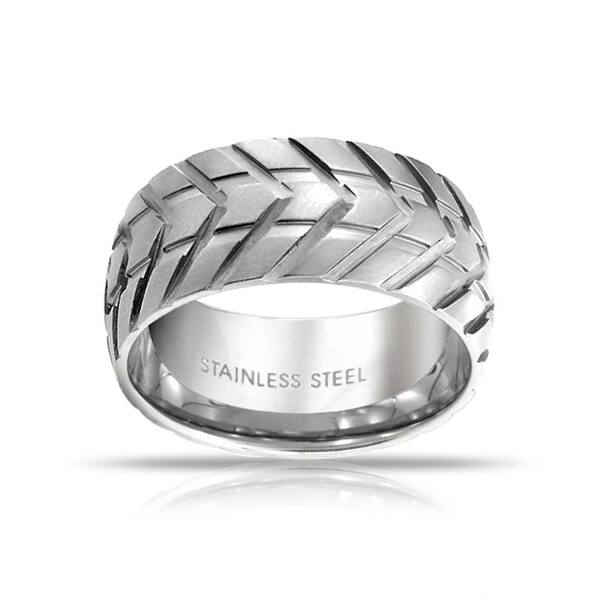 Shop Mens Mechanic Car Racer Tire Tread Band Ring For Men For