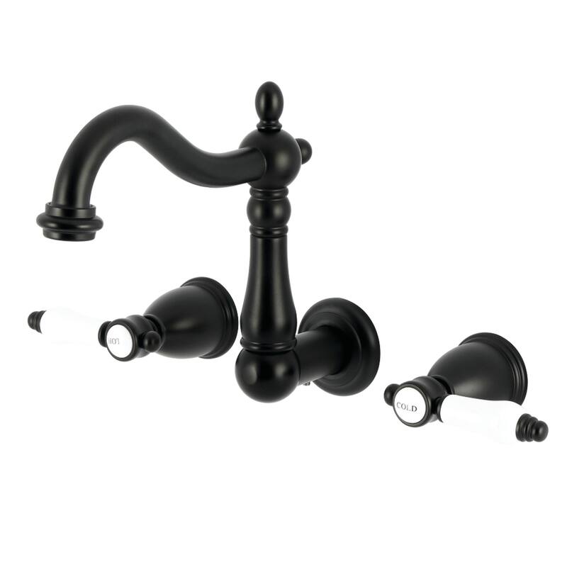 Kingston Brass Bel-Air Double-Handle Wall Mount Bathroom Faucet