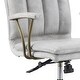 preview thumbnail 4 of 6, Leather Executive Office Chair, Upholstered Work Chair with Wheels, Computer Desk Chair with Adjustable Height - N/A