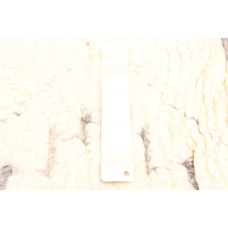 ECARPETGALLERY Hand-knotted Tangier Cream Wool Rug - 5'6 x 7'6