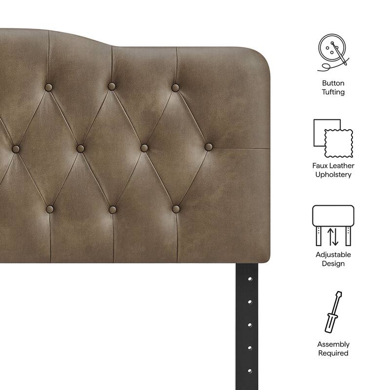 Annabel Faux Leather Headboard