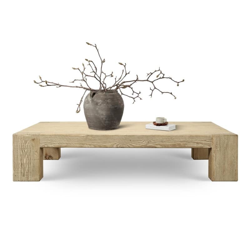 Ravello Extra Large Coffee Table 81Wx56Dx17H Weathered Natural - 16.9" H