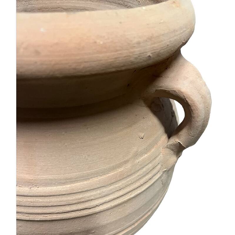 Terracotta Amphora Pot w/2 Handles H 39.3" & Dia 20.5" - Terracotta