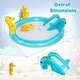 preview thumbnail 3 of 8, Gymax Inflatable Play Center w/Slide Seahorse-shaped Sprinkle for - Multi-colored