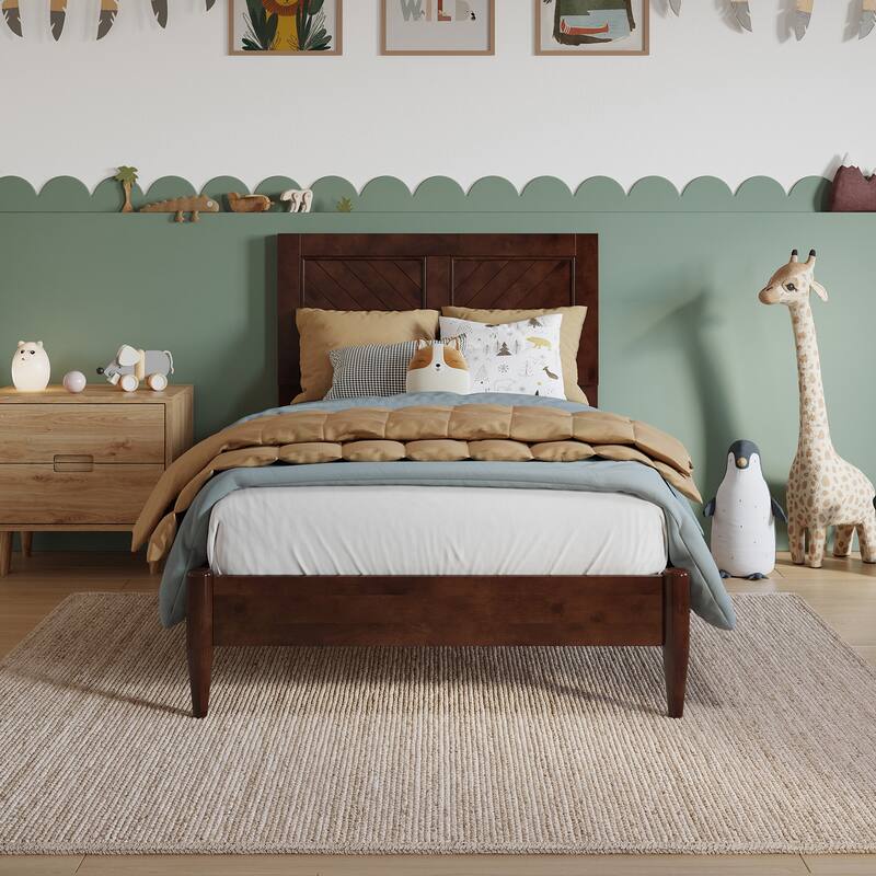 Berkshire Solid Wood Low Profile Platform Bed