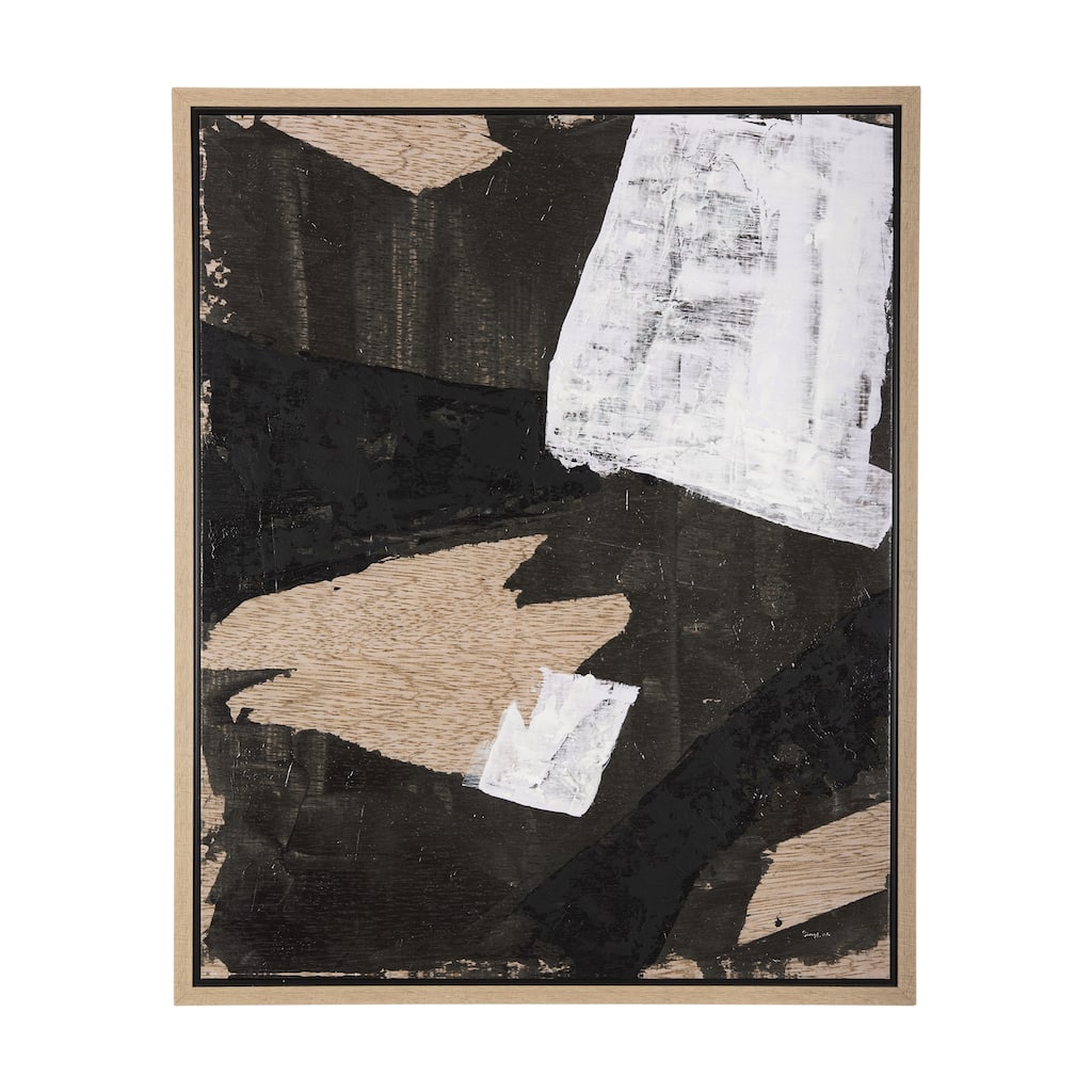 Clouds Upon Fields I (36 x 45) Framed Canvas Art Print