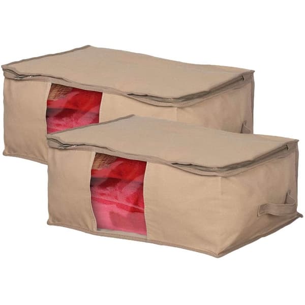 Home Organizer Under Bed Storage Bag Container for Clothing SET OF 2