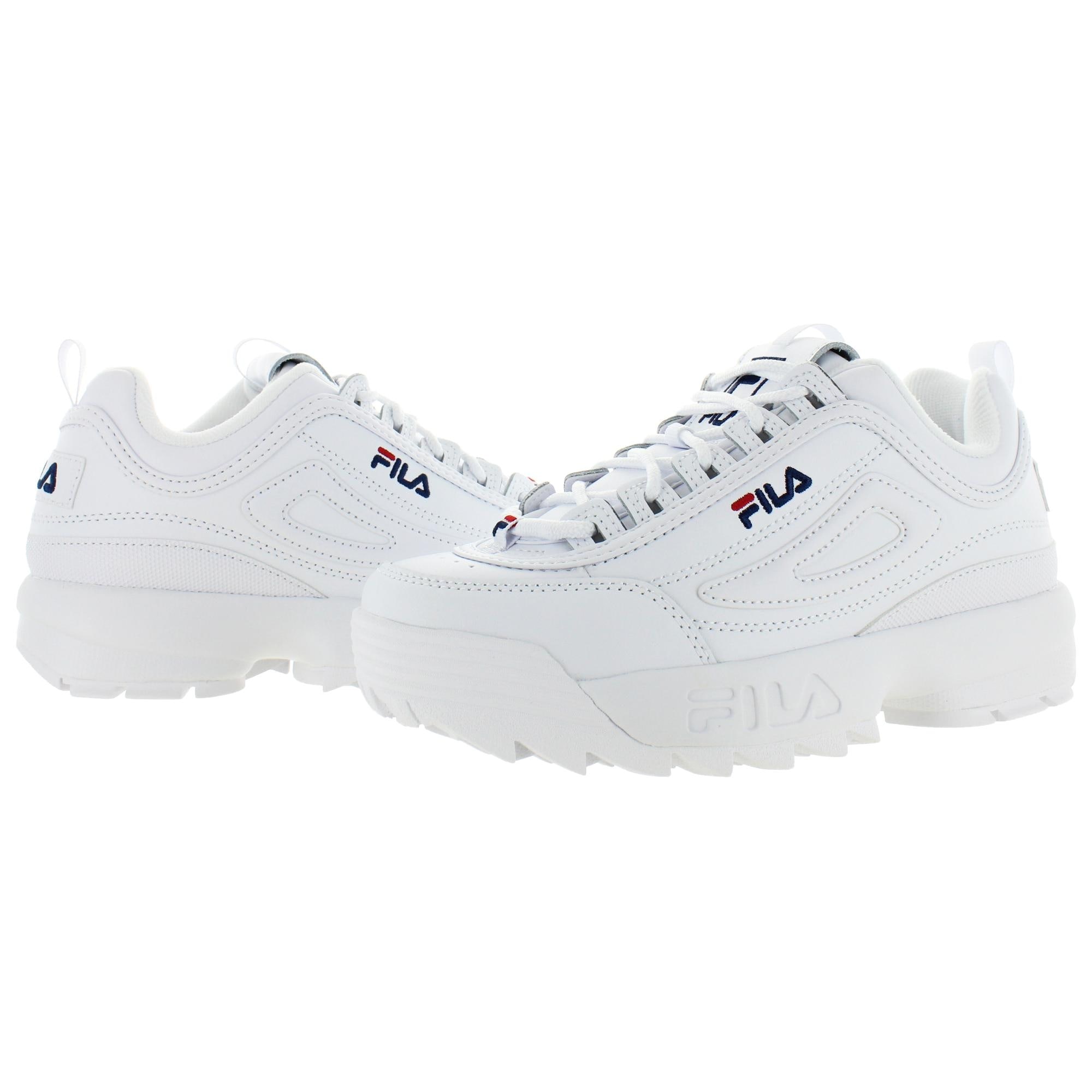 white fila chunky shoes