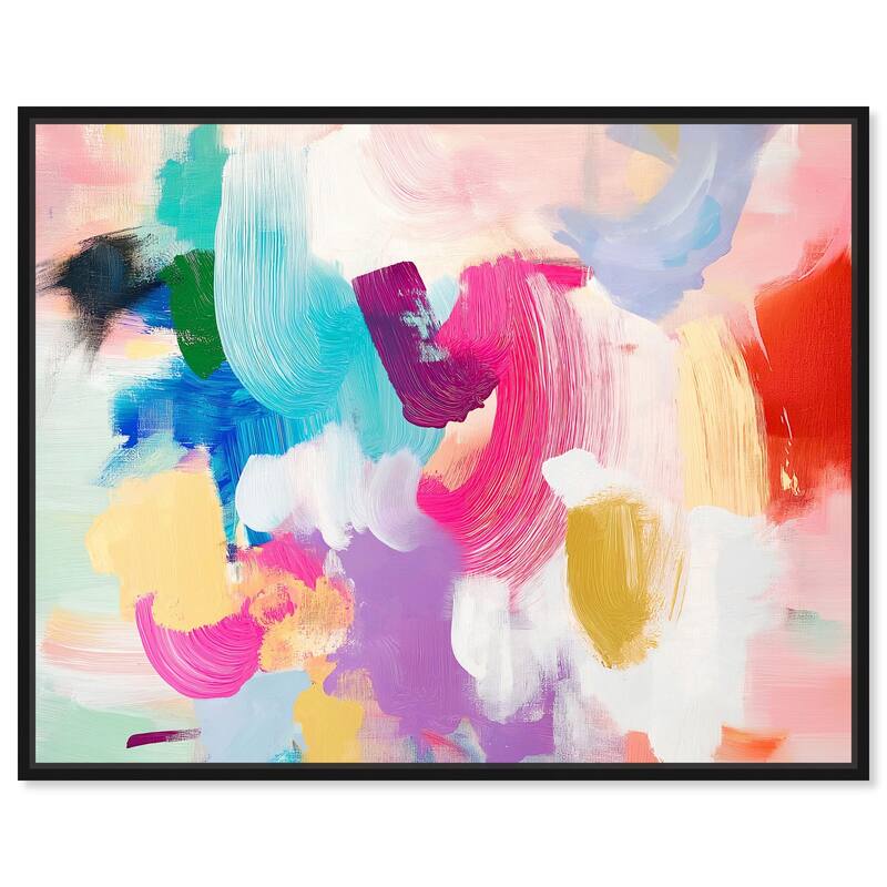 Pigment Play II Canvas by Art Remedy - Black - 24" x 20"