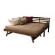 preview thumbnail 2 of 10, Somette Boho Daybed and Pop Up Bed in Rustic Walnut with Mattresses
